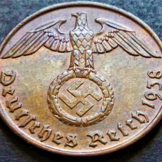 Moneda istorica 2 REICHSPFENNIG - GERMANIA NAZISTA, anul 1938 J * cod 909