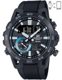 Cumpara ieftin Ceas Barbatesc Casio Edifice ECB-40PB-1AEF, Bluetooth, Smartphone Link, Hibrid, Safir, Carbon, Rezistent la apa 10ATM