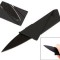 Cuțit pliabil, tip card, negru, 85x54x 2 mm