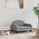 vidaXL Pat de c&acirc;ini, gri deschis, 50x40x30 cm, material textil 171971