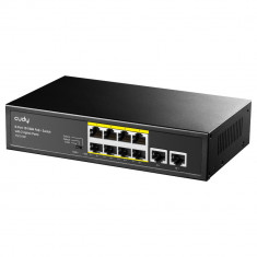 Switch 8 porturi PoE, 2 porturi Uplink, 10/100Mbps, FS1010P Cudy