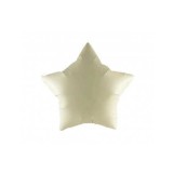 Balon Folie Satin Stea Cream- 45 cm