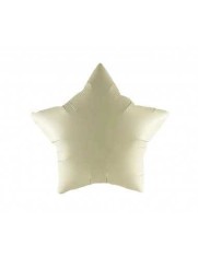 Balon Folie Satin Stea Cream- 45 cm foto