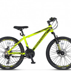 Bicicleta MTB Umit Mirage 2D, 21 viteze, culoare lime, roata 26", cadru din alum PB Cod:42667140001
