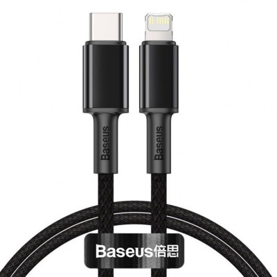 Cablu alimentare si date Baseus High Density CATLGD-01, USB Tip C - Lightning, 1 metru foto