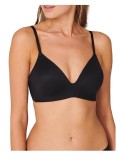 Sutien fara armatura Schiesser Invisible Soft BH, negru, 80A - OUTLET