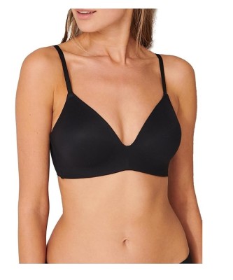 Sutien fara armatura Schiesser Invisible Soft BH, negru, 80A - OUTLET foto