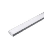 Profil aluminiu 2m pentru Banda LED 17.4mm x 7mm cu difuzor alb mat