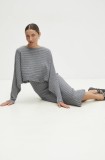 Answear Lab rochie și pulover culoarea gri, midi, mulată