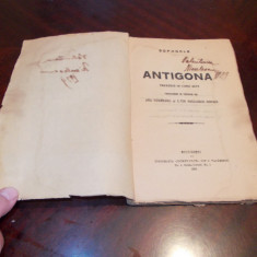Sofocle - Antigona - 1924 lipsa prima coperta!