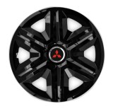 Cumpara ieftin Set 4 capace roti hubcaps fast black R16 pentru gama auto Mitsubishi, Autohelix MSA