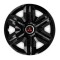 Set 4 capace roti hubcaps fast black R14 pentru gama auto Mitsubishi