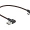 Cablu USB 2.0 aurit 0,2m