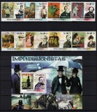 MOZAMBIC 2011 - Picturi, maestri impresionisti / serie completa+colita MNH