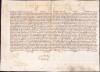 PM245N Bulă papală emisă de Papa Benedict al XIV-lea, 1743, pe pergament