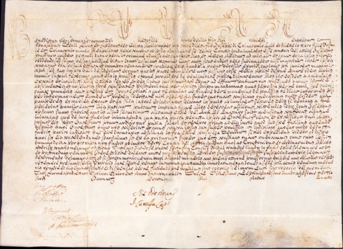 HST PM245N Bulă papală emisă de Papa Benedict al XIV-lea, 1743, pe pergament