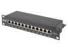 Patch panel RACK Cat 6, 12 porturi