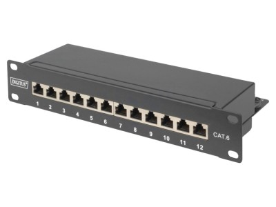 Patch panel RACK Cat 6, 12 porturi foto