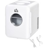 Mini Frigider Auto ART 4L, 12V/220V, Alb, Portabil, Termoelectric, Camping, Picnic, Racire/Incalzire, Silentios