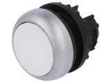Comutator apăsare 22mm alb 2 poziții