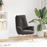 VidaXL Fotoliu relaxant gri &icirc;nchis din țesătură asemănătoare l&acirc;nii