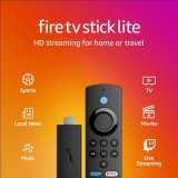 Amazon Fire TV Stick Lite (2022) Full HD, Alexa, 8GB, Bluetooth 5.0, Wi-Fi, Telecomanda Inclusa, Negru