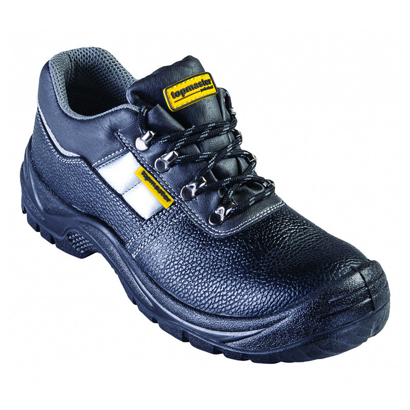 Pantofi de protectie S3 Top Master, marimea 43, piele naturala, bombeu  metalic, parti reflectorizante, Negru | Okazii.ro