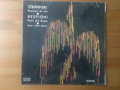 Stravinski Respighi Lorin Maazel Pasarea De Foc Pinii Din Roma disc vinyl lp muzica clasica foto