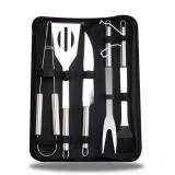 Set ustensile gratar 5 piese, servieta