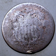 7.442 USA SUA SHIELD NICKEL 5 CENTS 1868?