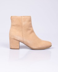 Botine din piele intoarsa cu toc bloc N200801003 foto