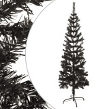 VidaXL Pom de Crăciun artificial subțire, negru, 150 cm