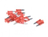 Set 10 Sigurante Mini Auto 10A cu LED 11mm