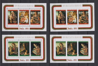 BURUNDI PICTURI 1971 MI: 54 + 55 (A + B) MNH foto