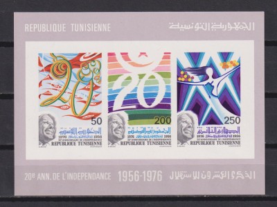 TUNISIA 1976 ISTORIE 1976 MI. BL 14 A MNH foto