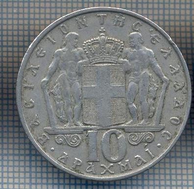 AX 1500 MONEDA- GRECIA - 10 DRACHMAI -ANUL 1968 -PILITA CANT-STAREA CARE SE VEDE foto