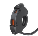 Incarcator USB pentru Motocicleta SLIM, TYPE-C PD QC3.0, Fast Charging 12/24V, Rezistent la Apa, Dual Port USB-A si USB-C, cu Suport Ghidon pentru Mot