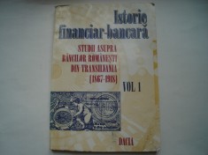 Istorie financiar-bancara. Studii asupra bancilor romanesti din Transilvania (1867-1918). vol. I - volum de articole