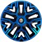 Set 4 Capace Roti 16 &quot; Best Albastru-Negru, Compatibile Cu Alfa Romeo