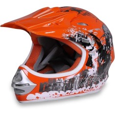 Casca cross/atv copii Action portocaliu marime XL
