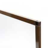Plasa protectie insecte / tantari, pentru ferestre, aluminiu, maro, 52.3 x 92.8 cm