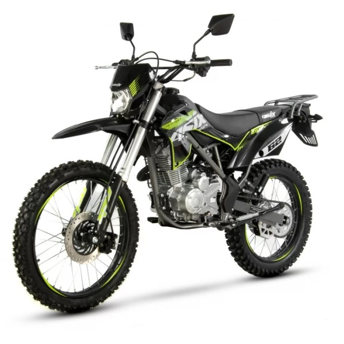 Motocicleta Cross/Enduro Asix Defender XB82, 250cc, roti 21/18&quot;, culoare negru/l... Cod Produs: MX_NEW A6XB8225021181-17