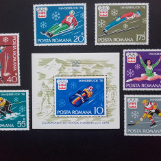 1976 - J.O.de iarna - Innsbruck - serie + colita dantelata - LP901 + LP902
