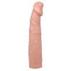 Prelungitor Penis cu Vibratii, + 6 cm, TPR, Natural