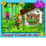 Puzzle 30 piese Cocosel Creasta de Aur