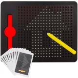 Tabla magnetica de desen cu 380 bile, stilou magnetic si sabloane