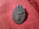 Insigna Cercetasii Romaniei - interbelica, h= 4 cm ,alama