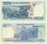 1992, 1.000 Rupiah (P-129a) - Indonezia