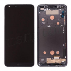 Ansamblu display touchscreen rama LG G6 negru
