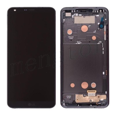 Ansamblu display touchscreen rama LG G6 negru foto